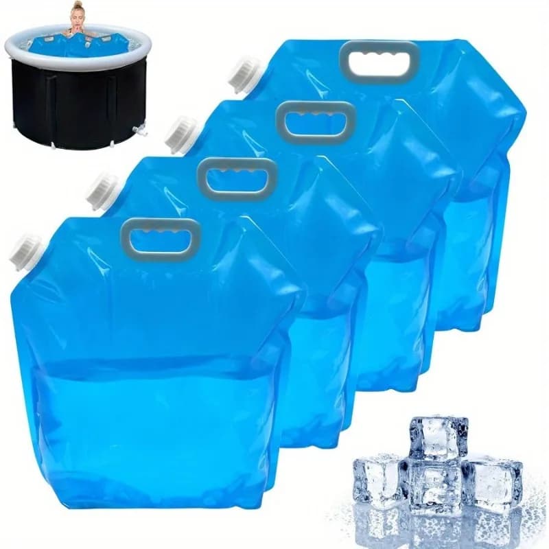 4Pcs/Pack Ice Bath Bags 10L Large Capacity Bathtub Freezer Water Bagb Portable Ice Barrel Cold Therapy for Athletes Ice Baths