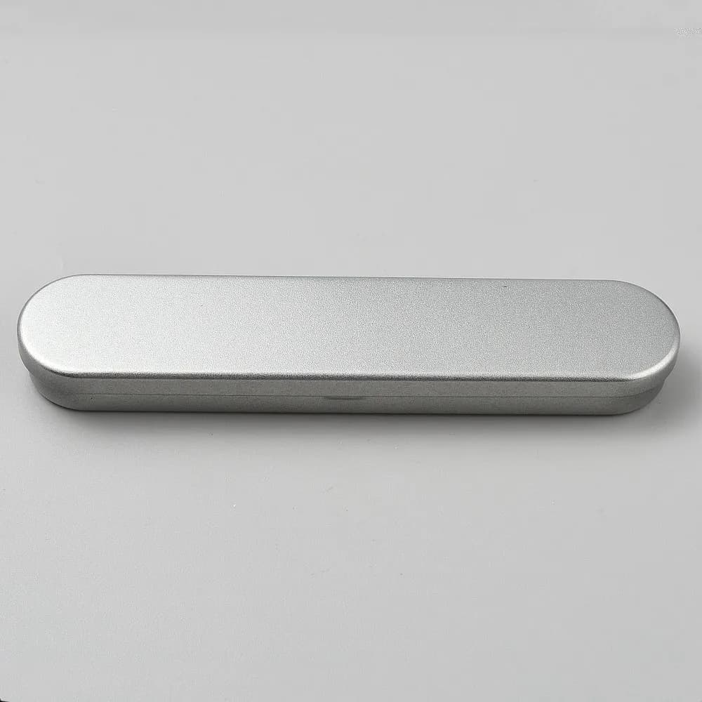 12PCS Metal Pen Storage Box Tinplate Boxes with Sponge 17.8x3.7cm Metal Pencil Boxes Pen Gift Boxes Empty Collection Case Set