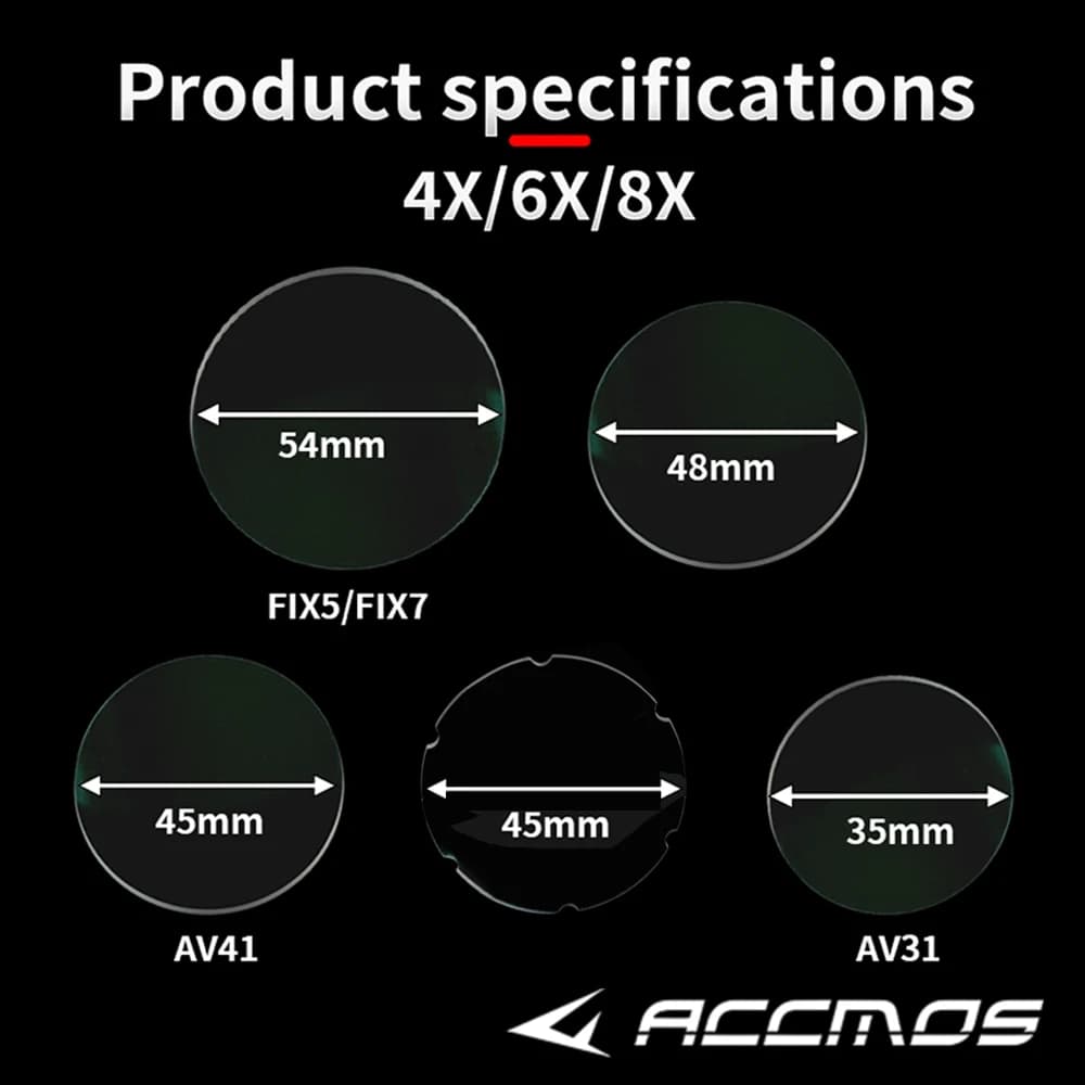 Tiro con l'arco Arco Sight Scope Lenti Obiettivo Obiettivo di ingrandimento 4x/6x/8x Diametro 35/45/48/54mm Tiro Hungting Accessori