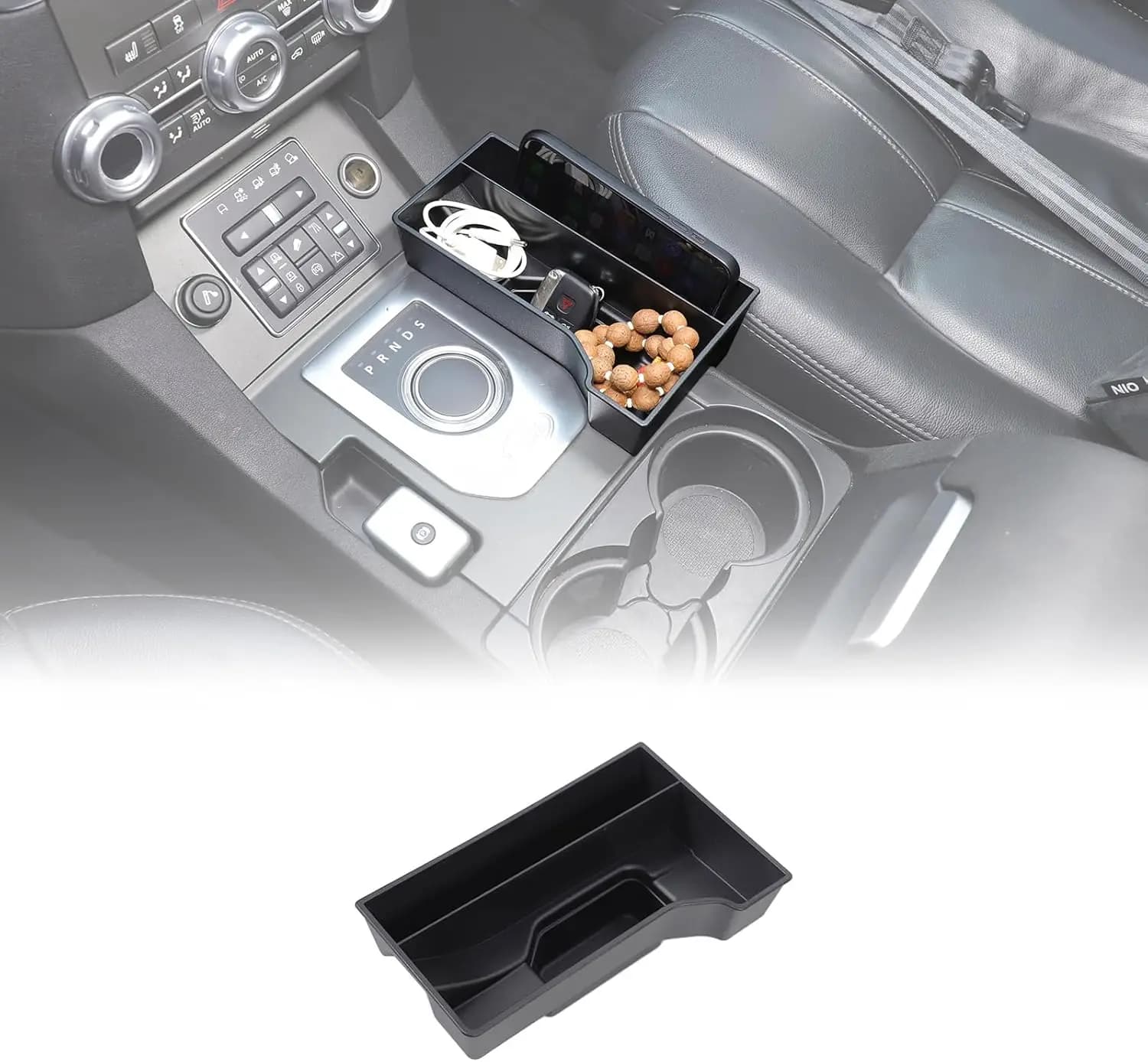 Per il 2010-2016 Land Rover Discovery 4 Vassoio laterale del cambio, vassoio organizer per console centrale LR4, guida a sinistra