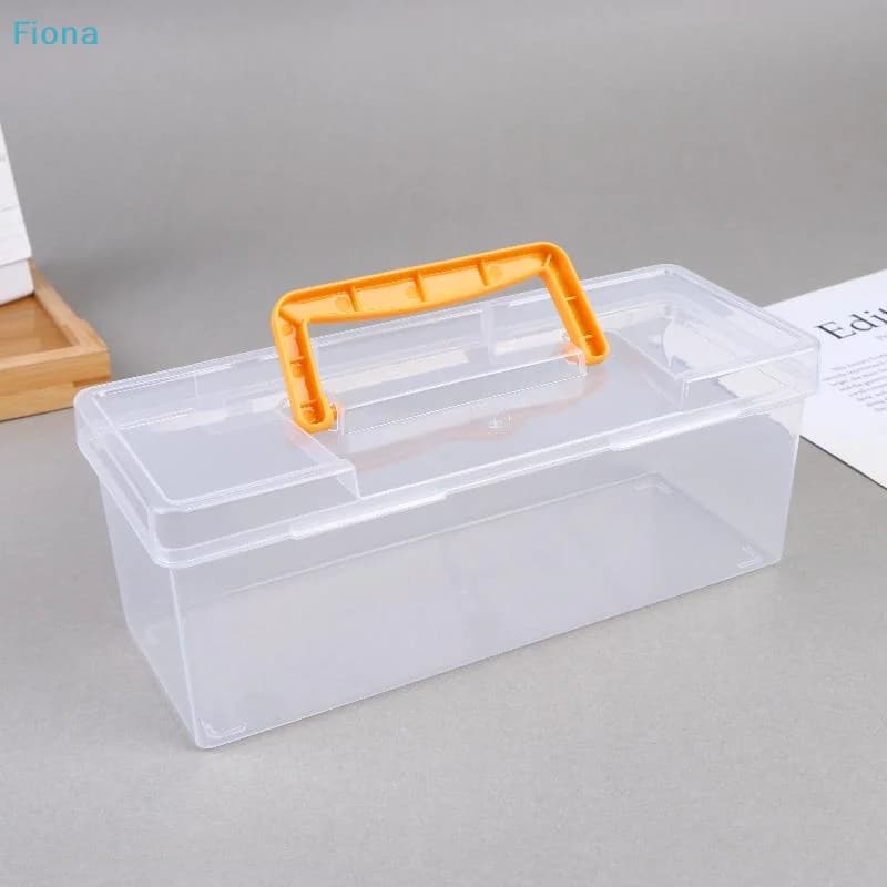 ✔ Set di organizer per attrezzi professionali, contenitore trasparente per componenti con divisori - custodia portatile per la conservazione di condimenti da cucina
