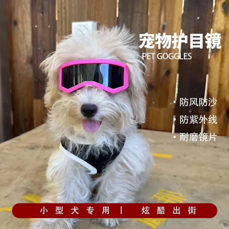 Nuovi Occhiali per Animali Domestici, Occhiali Antivento per Cani di Piccola e Media Taglia, Occhiali da Sci alla Moda per Cani # 3042