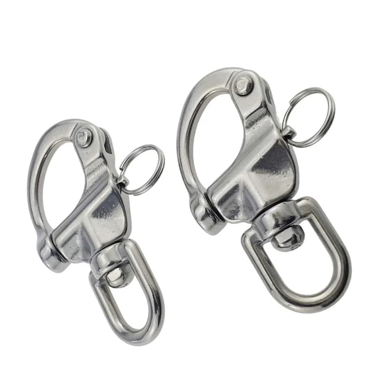 Swivel Eye Snap Shackle Quick Release Bail Rigging Sailing Boat Marine 316 Stainless Steel Fixed Snap Anchor Shackle Rigging