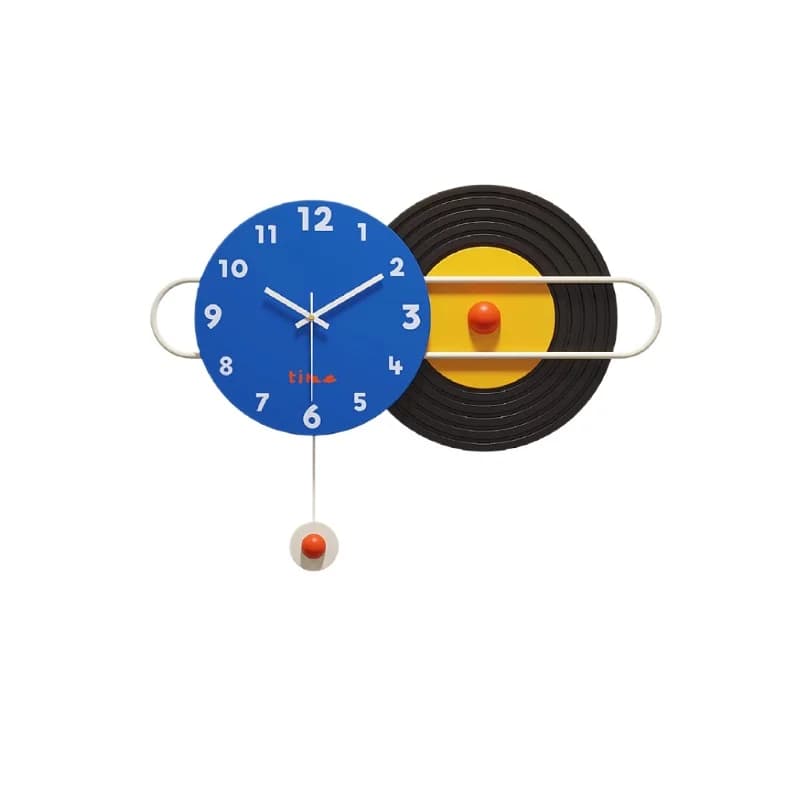 Modern minimalist clock Wall clock Living room Dopamine restaurant Creative atmosphere Silent wall clock