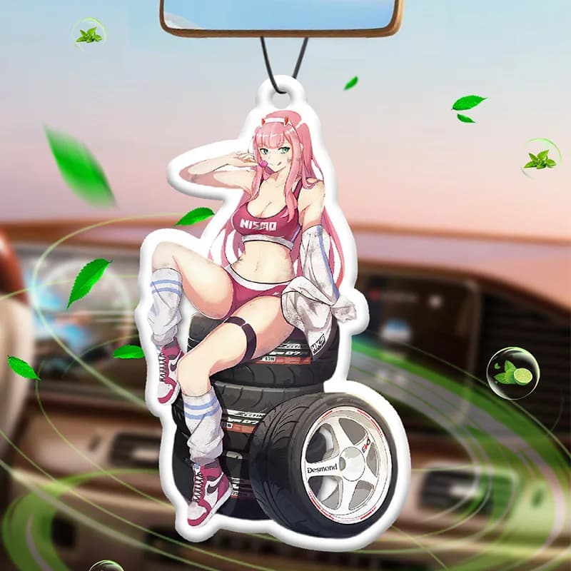 Car perfumer in the shape of a racing tire, long-lasting, to hang, for interior car