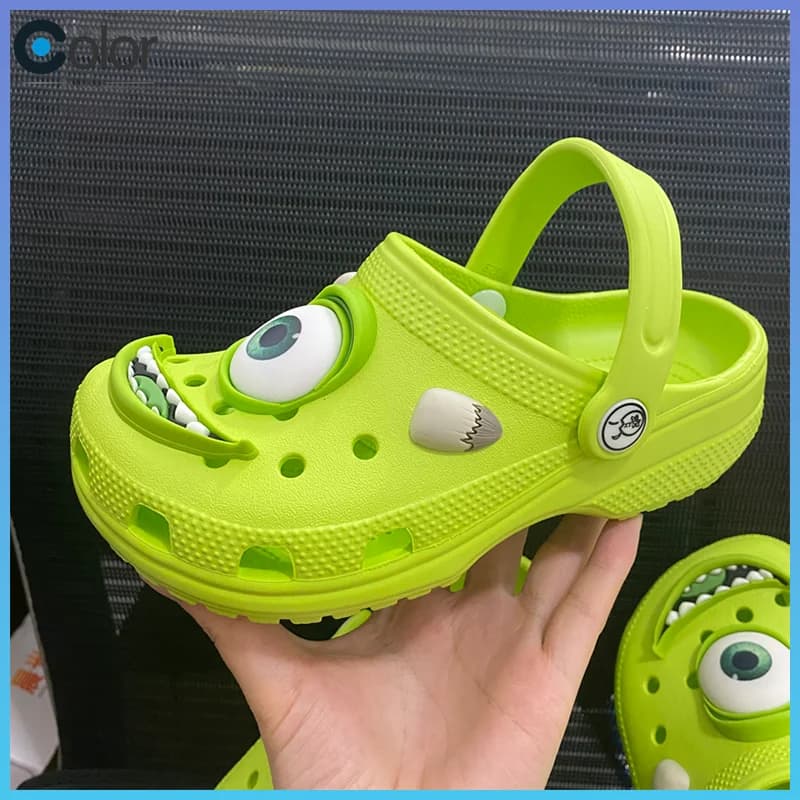 Anime Cartoon Alien Hole Slippers Beach Shoes Slippers Sandals Non-Slip Breathable Wear-Resistant Outdoor Sand Adult Sandals