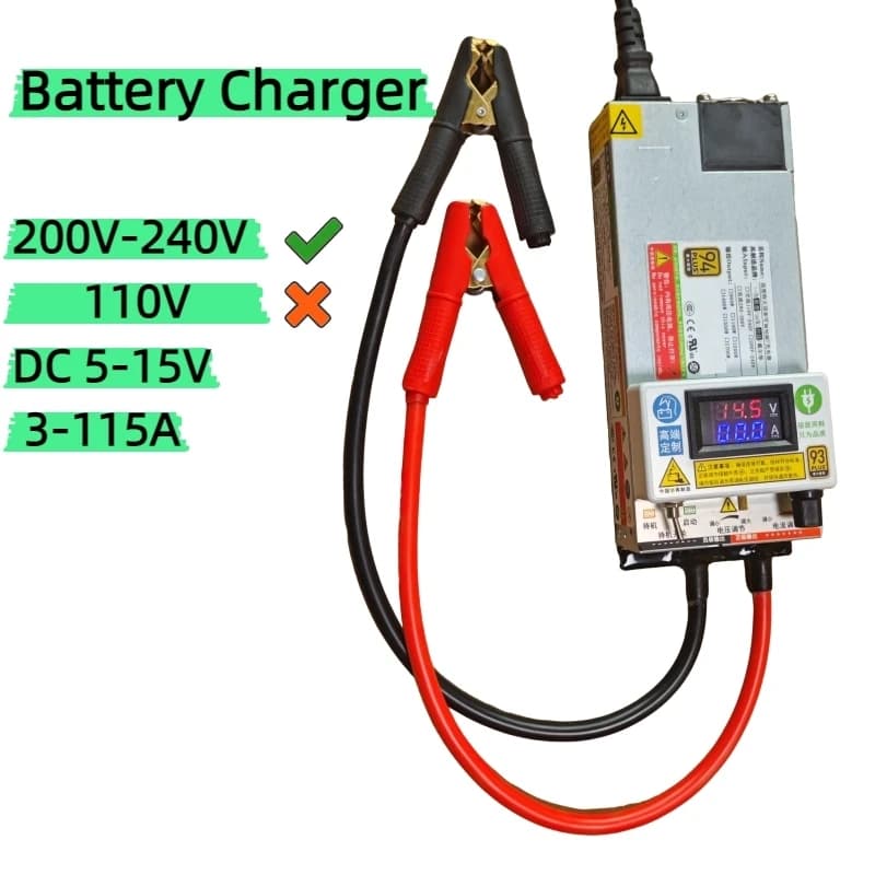 3-15V 3-100A 12V 100A 80A Caricatore regolabile 14.6V 200A 12.6v 50A 30A Polimero di litio per batteria agli ioni di litio Batteria al piombo