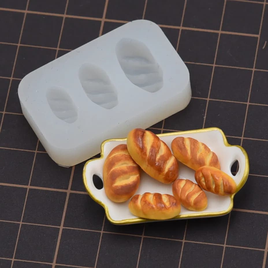 Simpatici stampi in silicone per pane in miniatura Stampi fai da te in argilla e resina