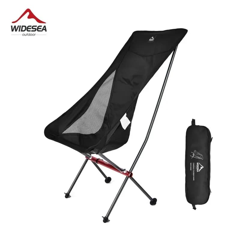 Widesea Sedia da campeggio pieghevole da pesca Sedia da spiaggia turistica Chaise Longue per rilassanti mobili da viaggio pieghevoli per il tempo libero Picnic
