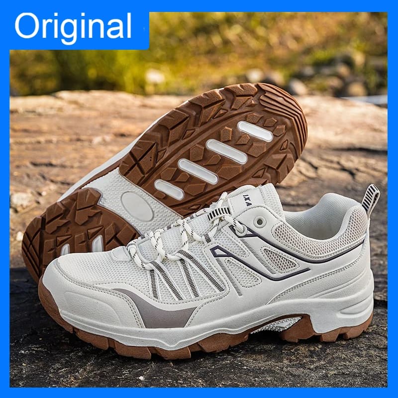 Scarpe da trekking unisex resistenti all'usura e ammortizzanti, scarpe sportive per tutti i terreni, comode scarpe da campeggio e da passeggio in rete per donna