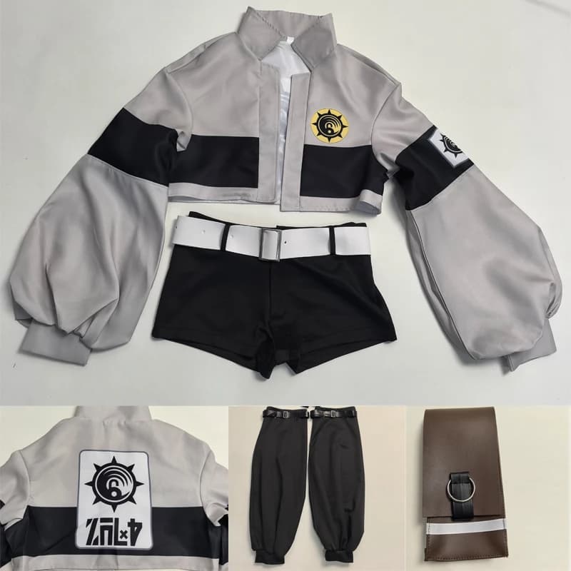 2026 Riyo Cosplay Costume Anime Reaper Full Set Punk Fashionable Short Jacket Shorts Uniform Halloween Christmas Suit