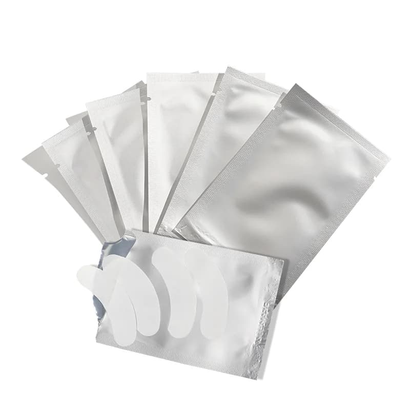 200 pairs pack of 100 patches for eye patches for eyelashes in Slim Gel silver packaging Pelucca gel under the bearings for eyes adhesive for eyes collagen and hyaluronic