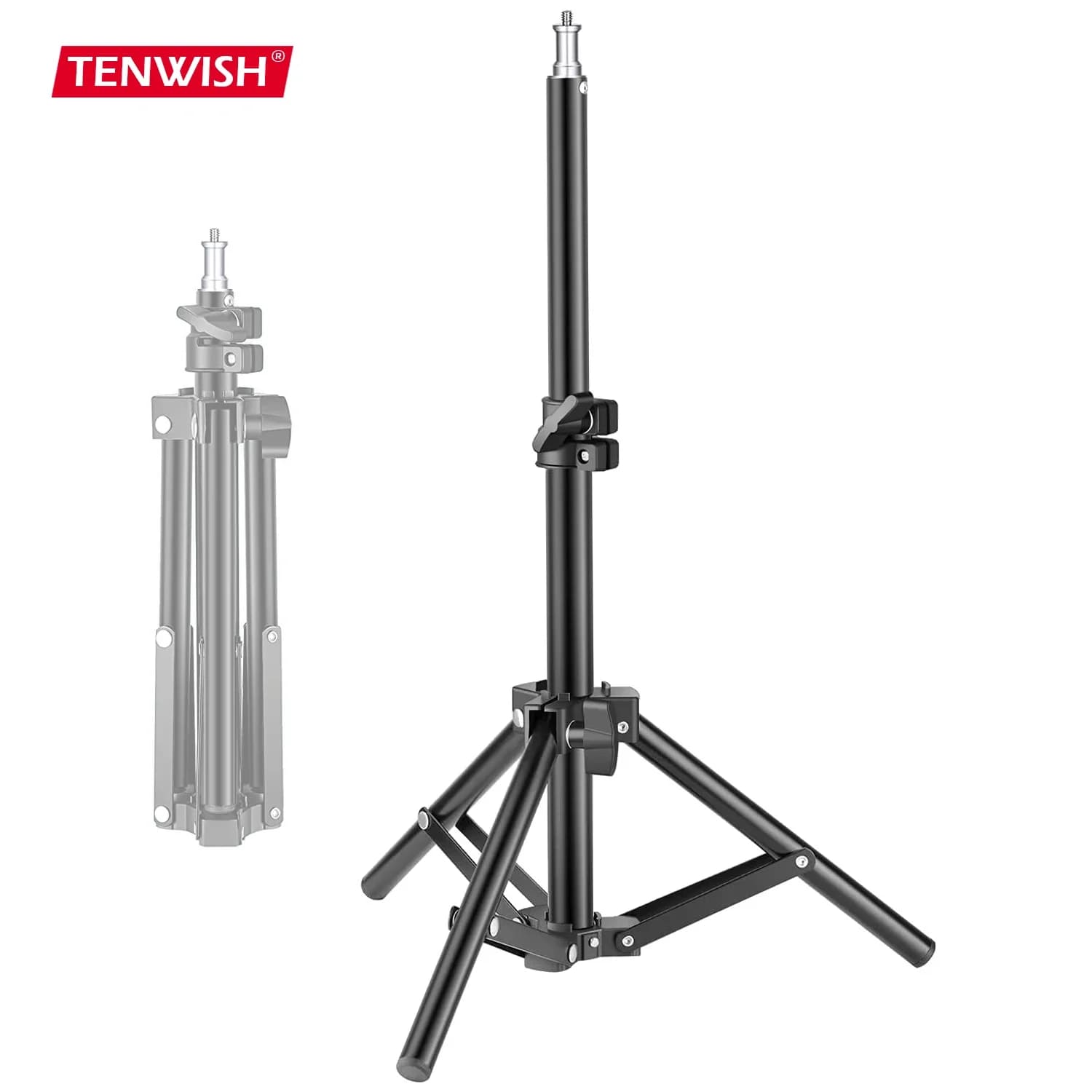 Tenwish Flexible Photography Tripod Support for Light for Photographic Studio Relfector Softbox Lame Background Video Lighting Studio