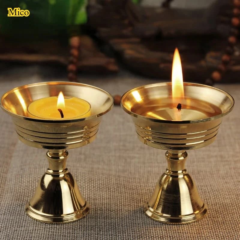 1 portacandele liquido in rame, portacandele lungo, portacandele, tazza in rame per decorazioni domestiche