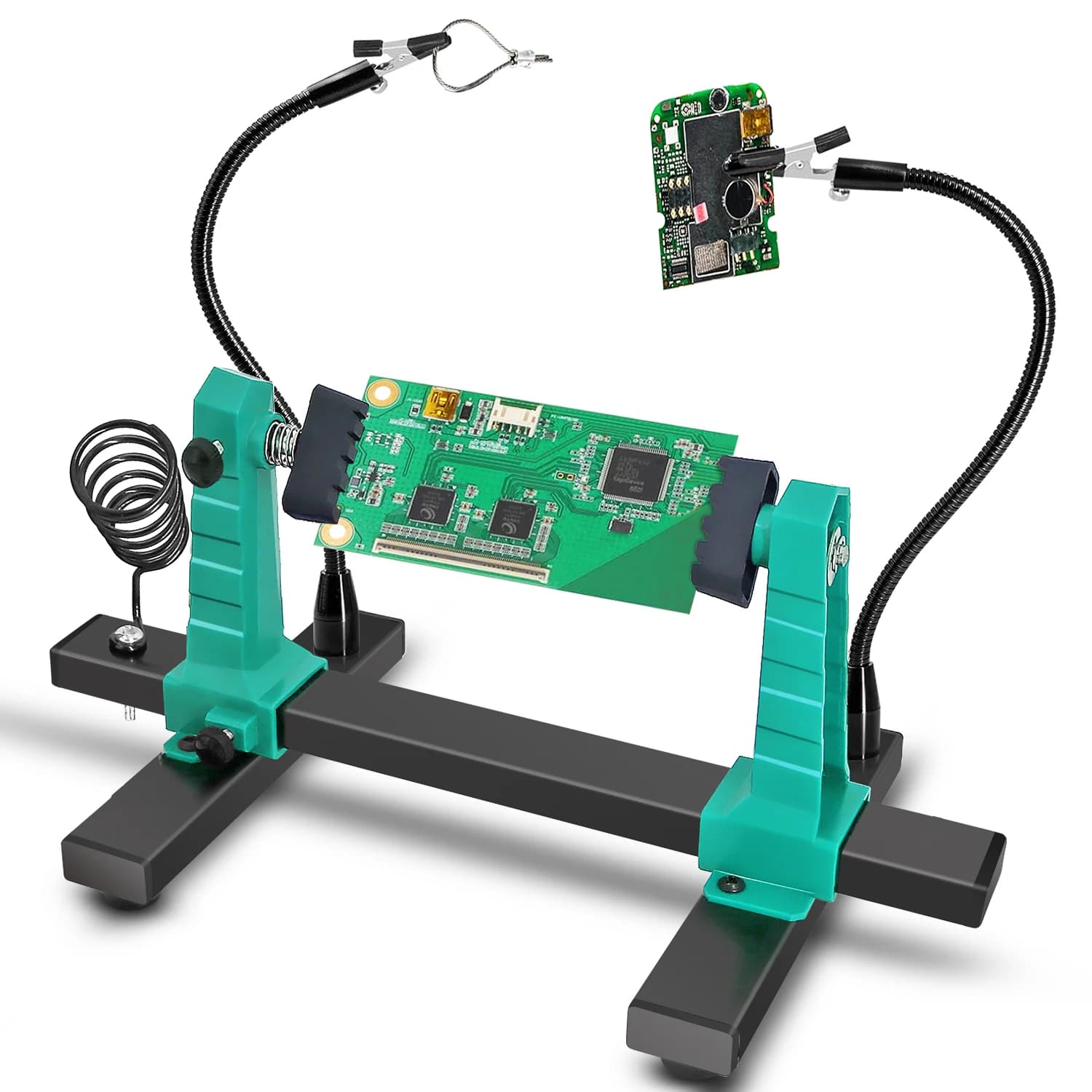 1set Circuit Board Soldering Bracket Auxiliary Clamping Base Soldering Iron Pen Holder Maintenance and Disassembly Tool