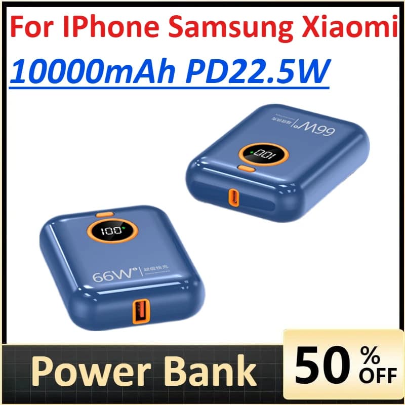 Certificazione CCC cinese portatile Power Bank da 10000 mAh per iPhone Samsung Xiaomi Powerbank bidirezionale