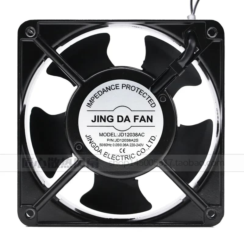 JING DA FAN JD12038AC Oil-Containing Axial Fan for 220V 0.14A AC Cooling