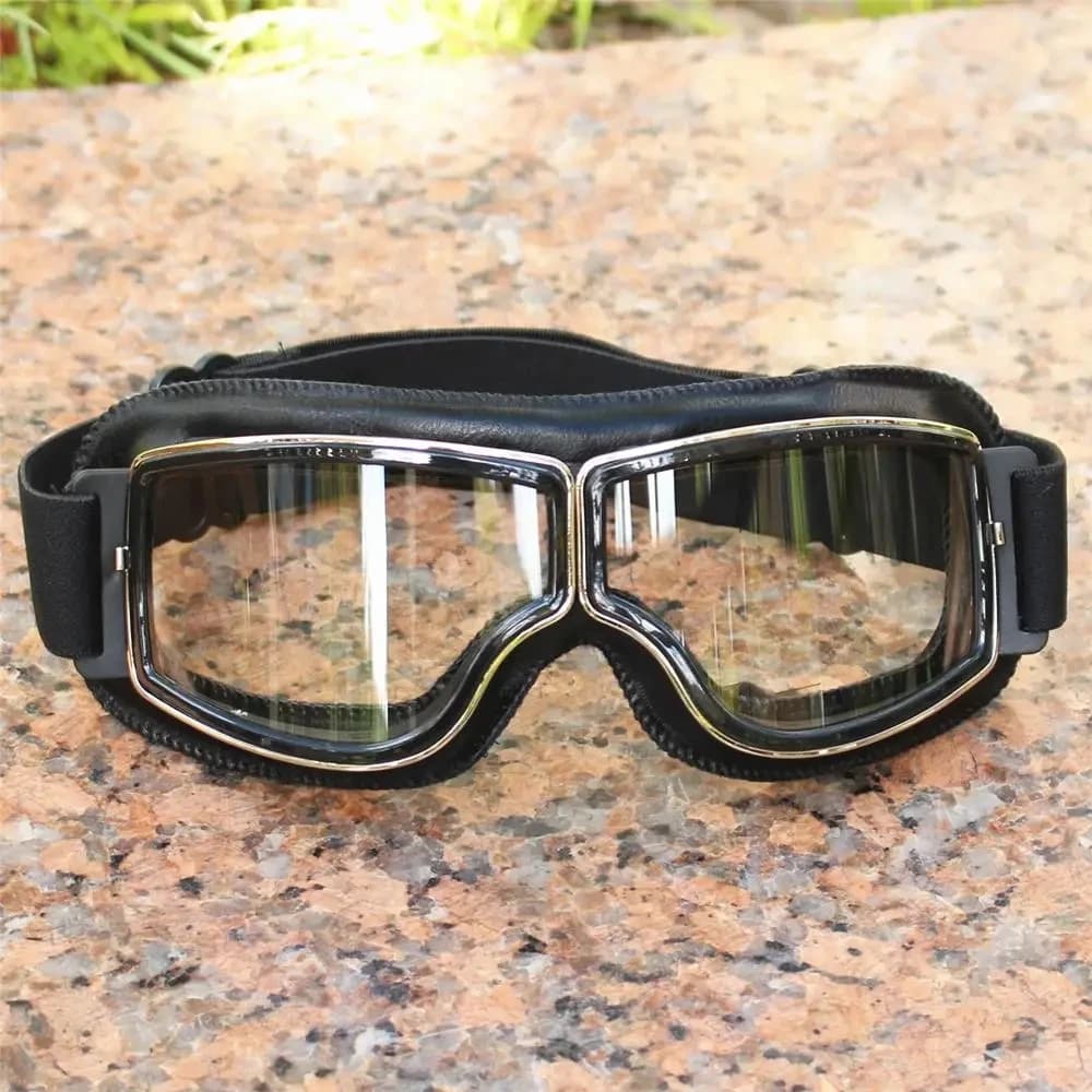 Motorcycle Glasses - Vintage Sunglasses Bicycle Helmets, Retro Style Guide Glasses, Classic Motorcycle Accessories