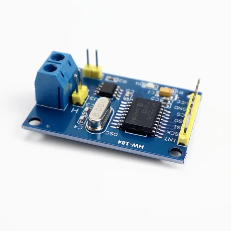 1/2 pz. Modulo Driver CAN Bus MCP2515 con Ricevitore TJA1050 SPI per Interfaccia Controller ARM 51, per Kit Fai da Te Arduino