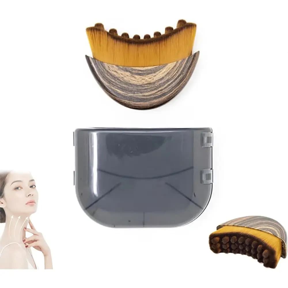 Spazzola per il viso per contorno linfatico portatile Il mento riduce il gonfiore Drenaggio linfatico multifunzione Spazzole per il viso Strumento per scolpire il viso
