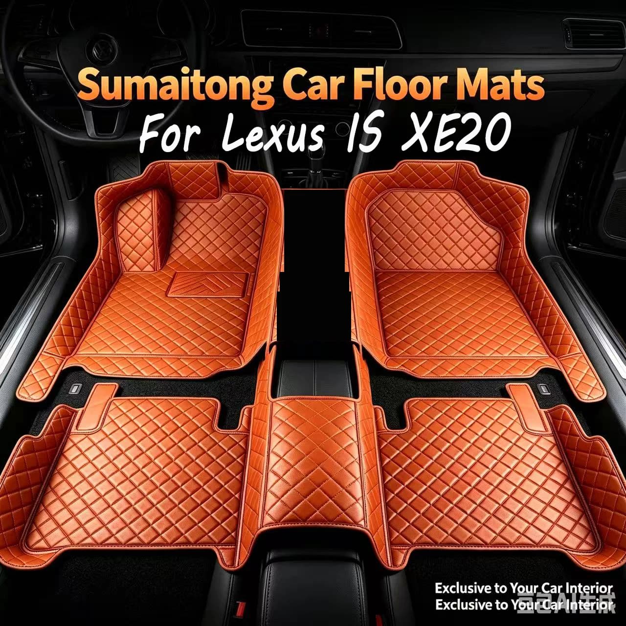 Car Floor Mats For Lexus IS XE20 2006~2013 IS250 300h 200d 220d Carpet Mat Rug Anti Dirt Protective Pad Full Set
