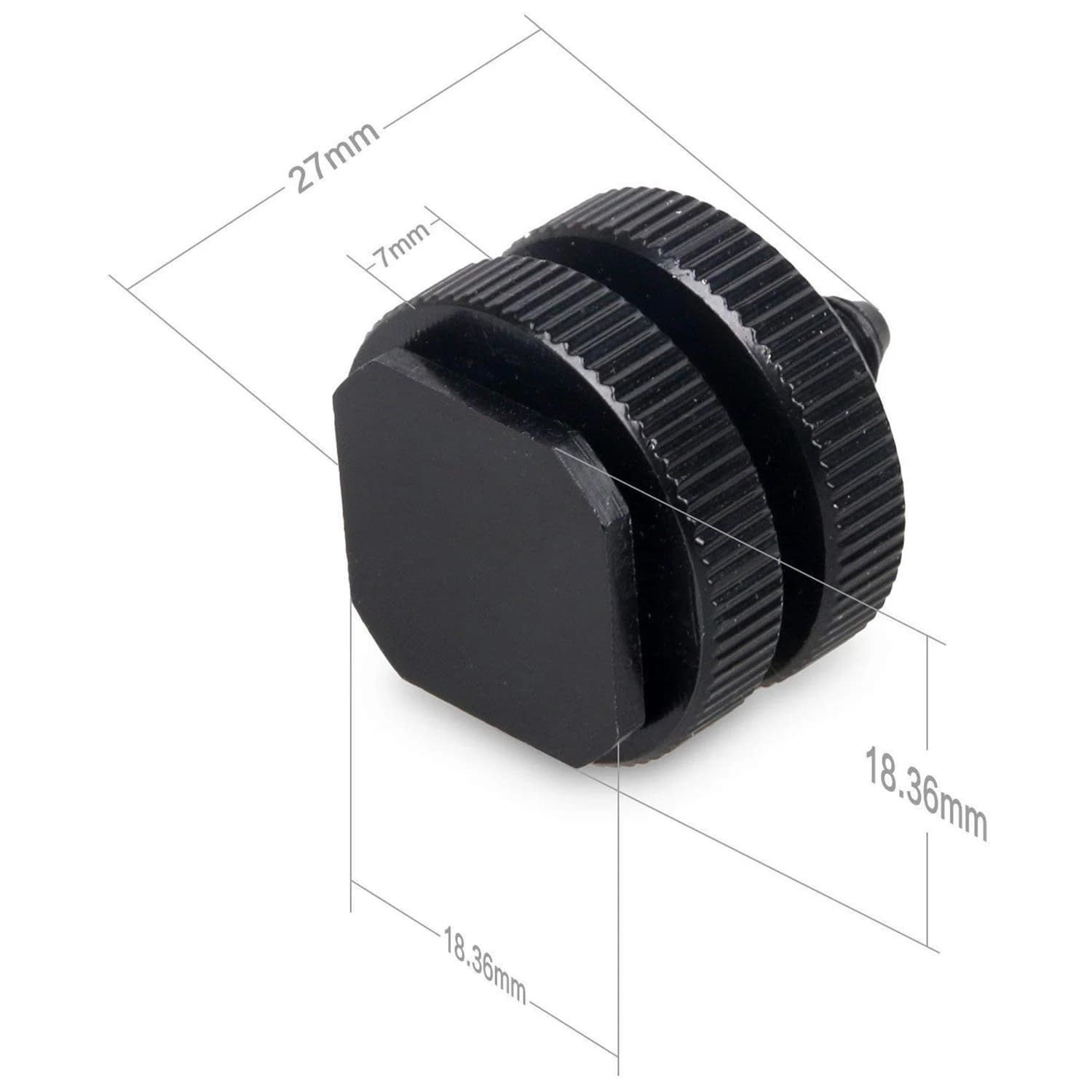 Supporto per fotocamera B29C con attacco per flash e adattatore per vite da treppiede da 1/4 di pollice-20, attacco per flash per fotocamera DSLR (confezione da 4)