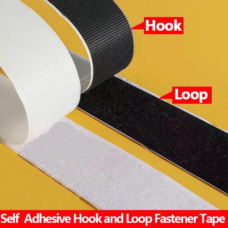 5 metri/rotolo nastro di fissaggio autoadesivo con gancio e anello in Nylon strisce di gancio appiccicose posteriori resistenti nastro ad anello di montaggio per la casa artigianale fai da te