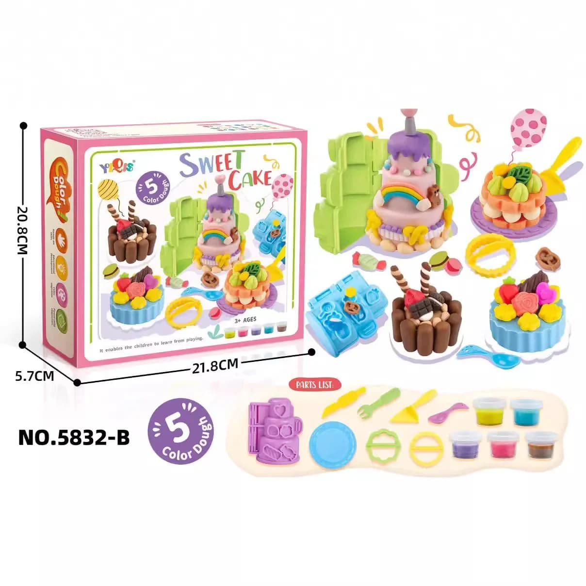 Complete Sushi Ramen Clay Play Set with Molds Tools Kids Pretend Food Play Dough Kit Creative Educational Toy Gift for Toddlers