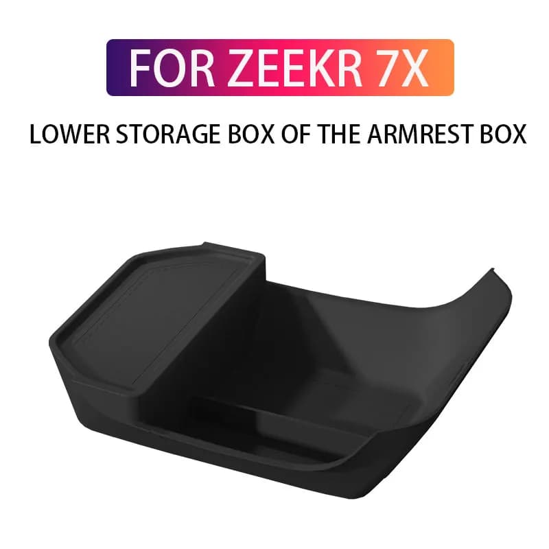 Per ZEEKR 7X 2025 Scatola portaoggetti inferiore della scatola bracciolo Scatola portaoggetti in silicone sotto il controllo centrale Accessori interni auto