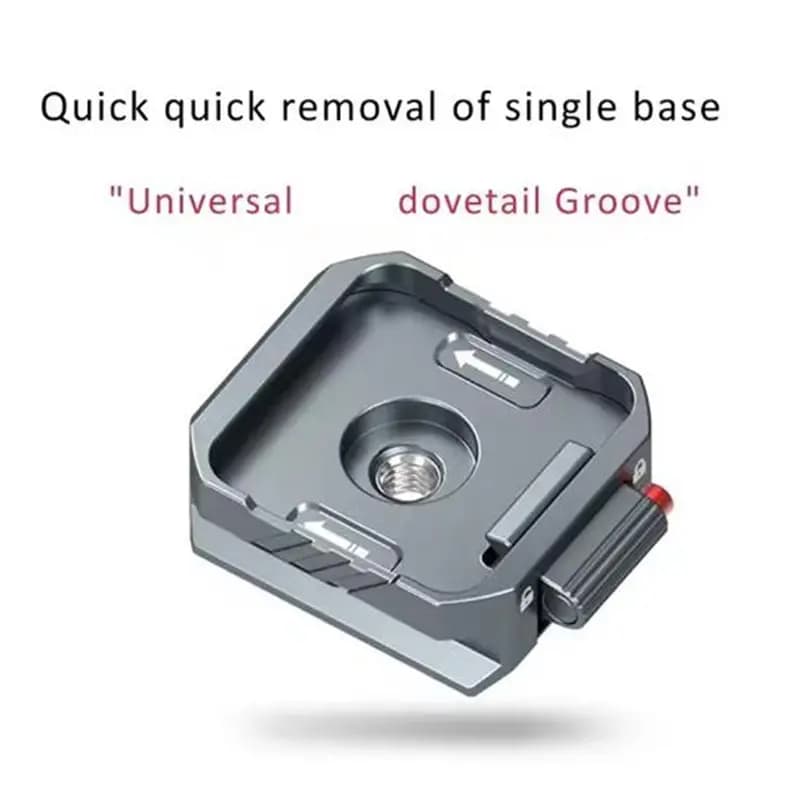 PHILE-Arca Kit di Sgancio Rapido Universale per Gimbal Fotocamera DSLR, Morsetto QR Arca-Swiss per Adattatore di Montaggio su Treppiede o Slider