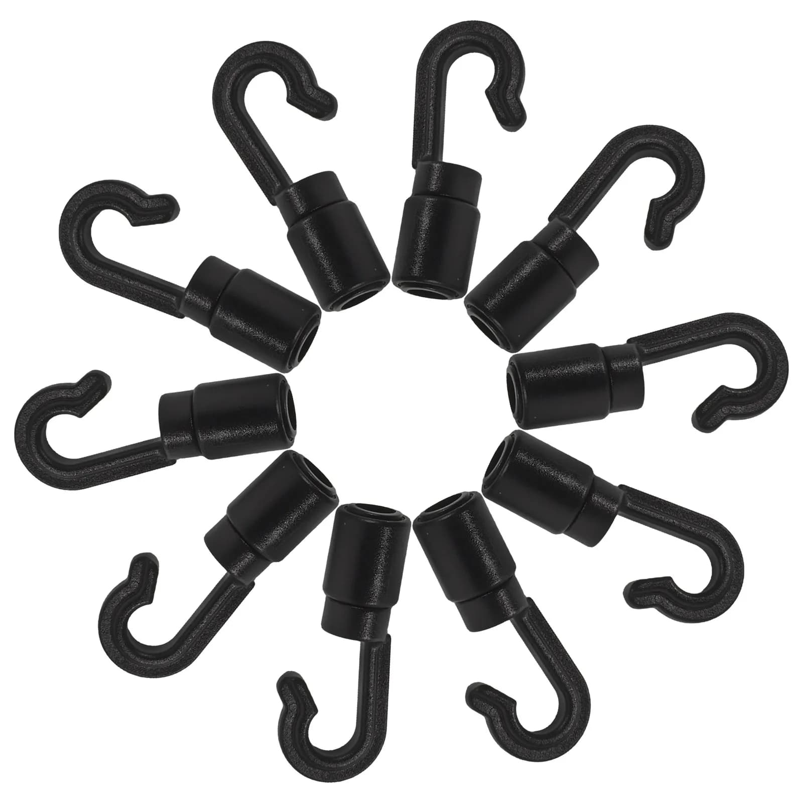 30Pcs Kayak Plastic Bungee Hooks Heavy Duty Elastic Rope Clips Quick Canoe Camping Accessories Marine Fixing