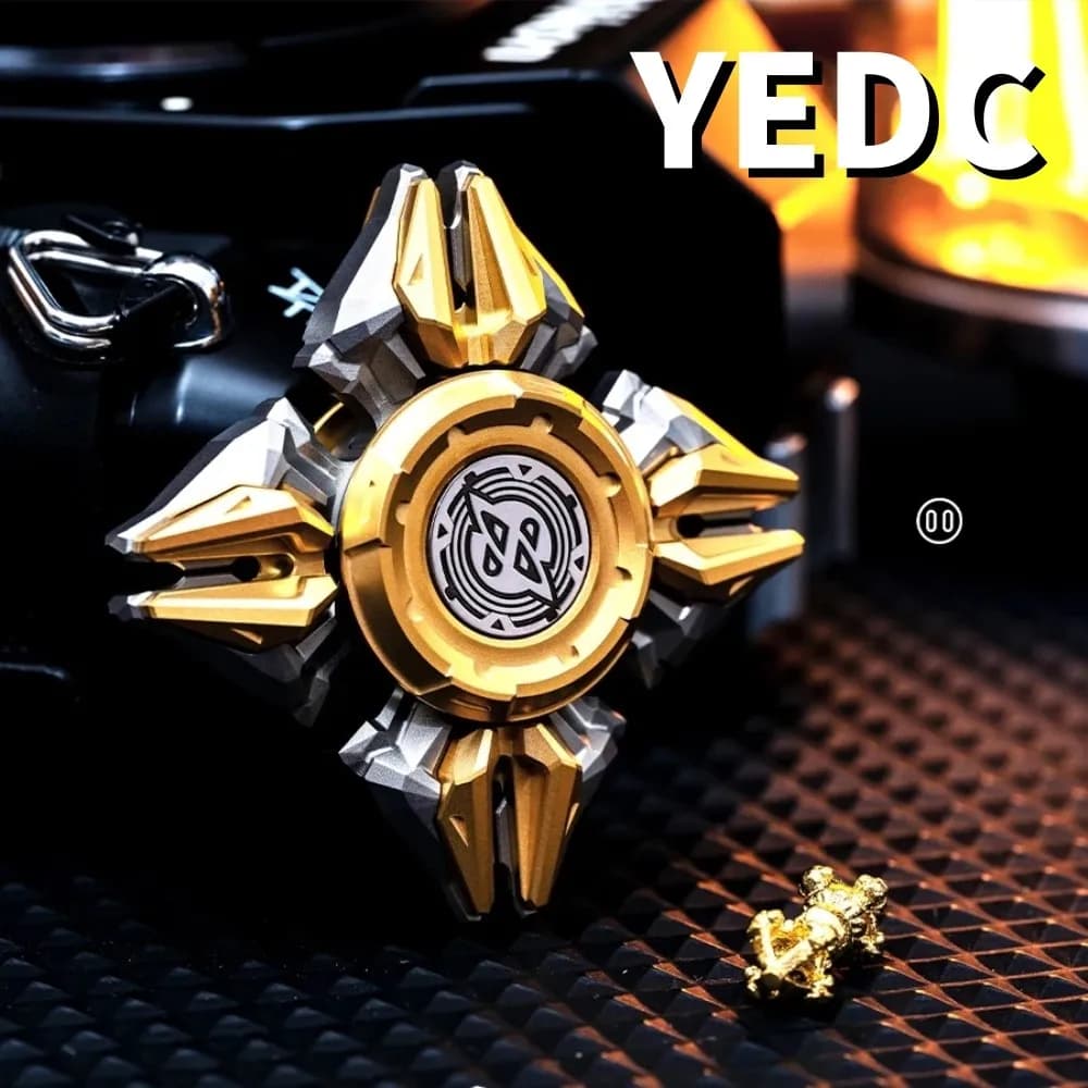 YEDC Diamond Pig Fidget Spinner Fidget Toys per adulti Multi-lame Fidget Spinner Disegni originali Giroscopio per unghie aperte