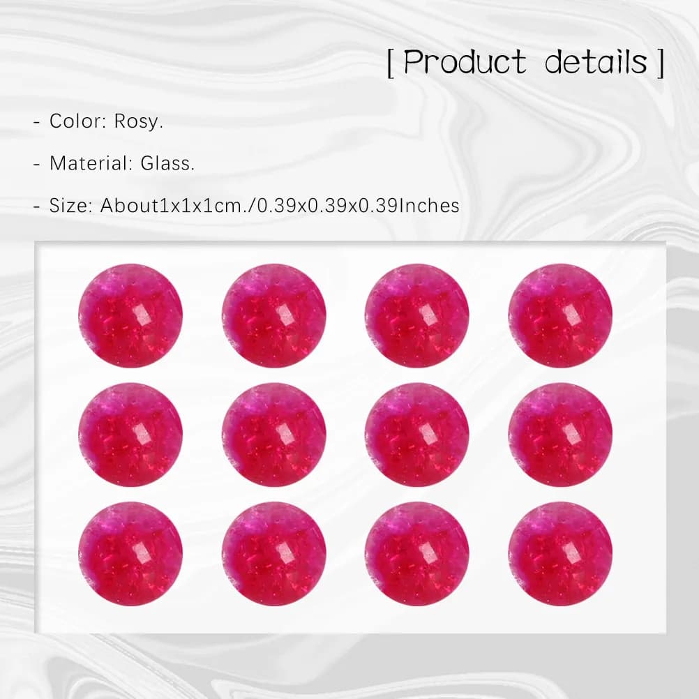 Glass Beads 10Mm Rosy Natural Agate Stone Diy Craft Beads For Jewelry Making Bracelet Necklace Creative Accessories Decor