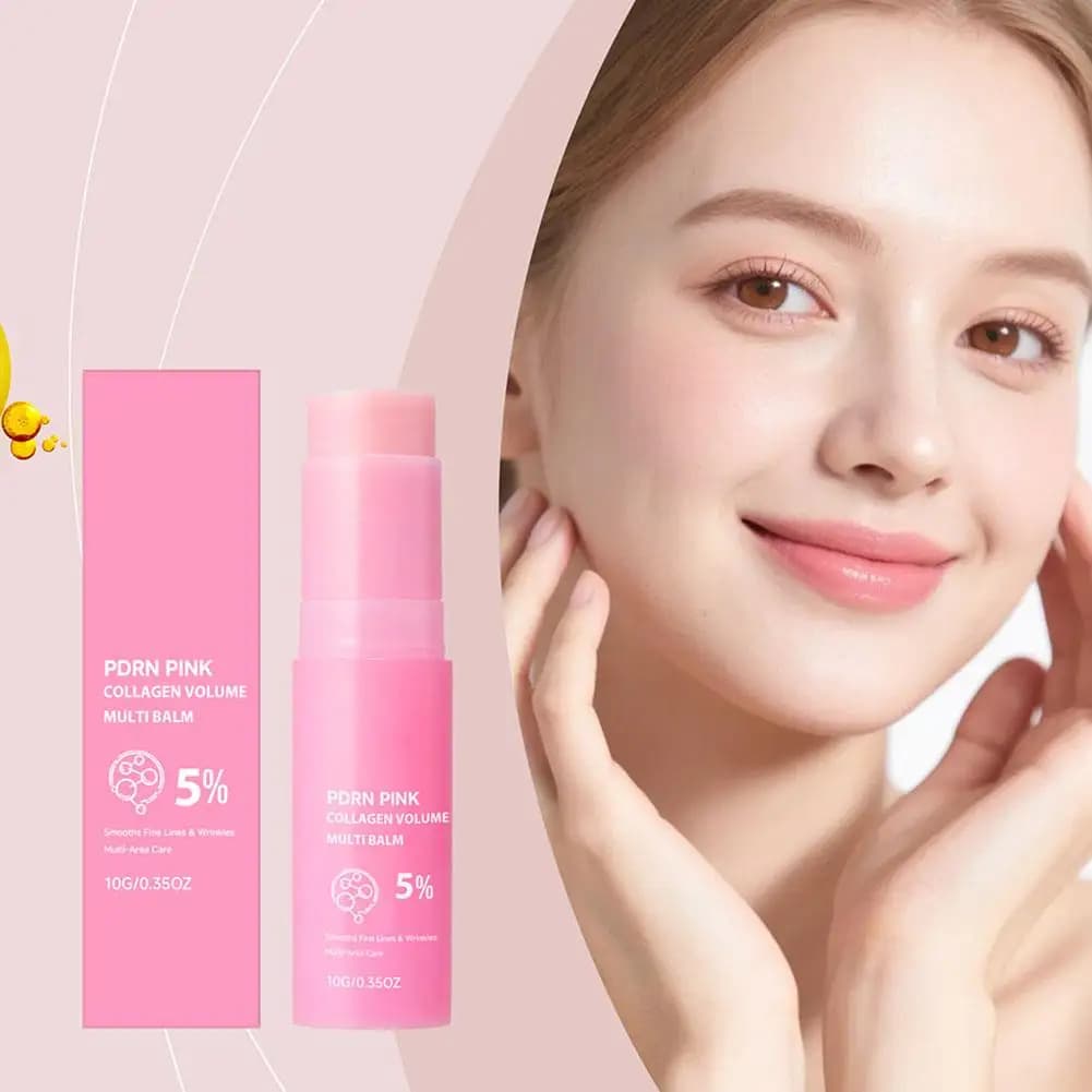 PDRN With Bio-collagen Protein Multi-function Cream Stick, Skin Elasticity Care,Smoothing Fine & Lines,Nourishing Balm Skin Care
