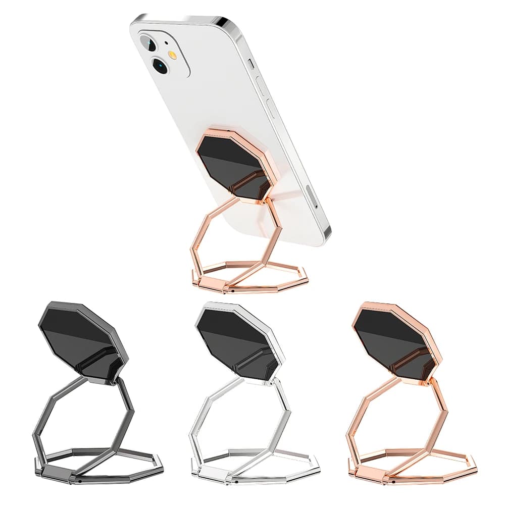 Hot 360 rotazione supporto pieghevole per telefono cellulare supporto per anello per telefono Ultra sottile supporto per dito in metallo da scrivania portatile multi-angolo