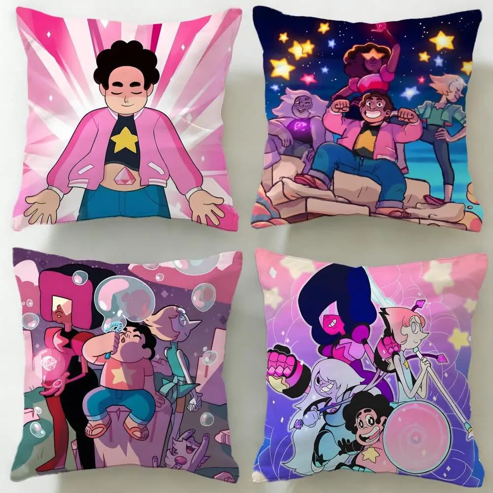 Fodera per cuscino della serie anime Steven Universe Future, morbida e facile da lavare – versatile per divano, letto, viaggi e ufficio