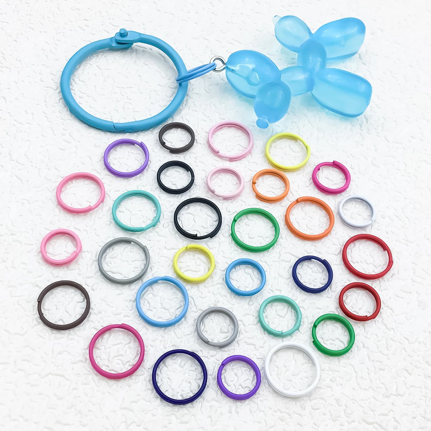 100g 0.7x10/8mm paint double-layer split ring double ring is suitable for DIY making key chain accessories connector