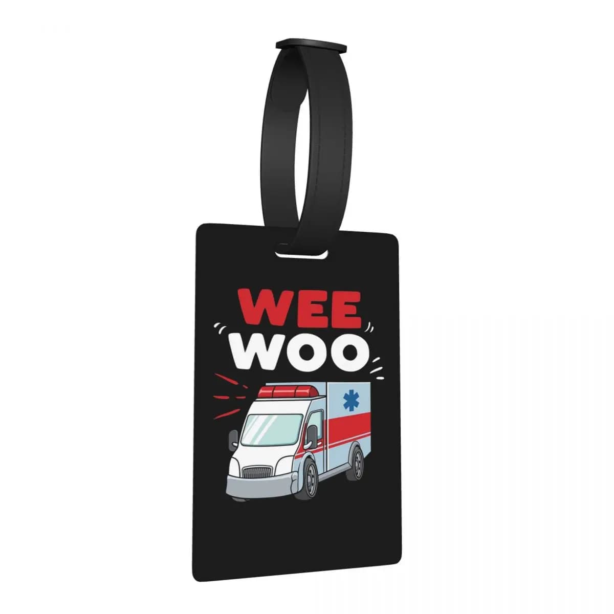 Etichetta per Bagagli Wee Woo Ambulanza, Regalo per Paramedico, Etichetta per Valigia da Viaggio, Porta Nome e Indirizzo