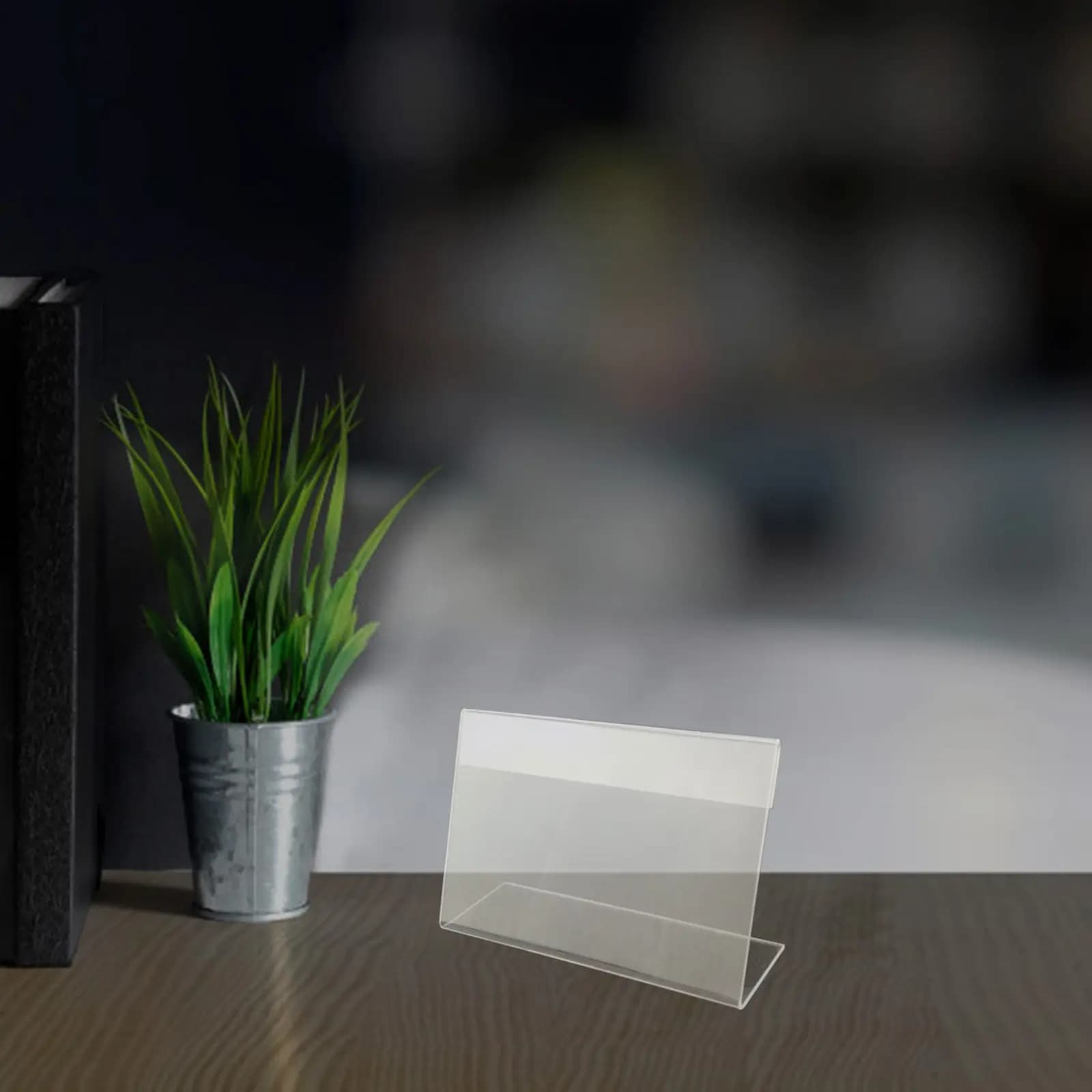 30 Pezzi Porta Etichette Prezzo in Acrilico Trasparente 6x4cm, Etichette in Plastica per Negozi al Dettaglio e Supermercati