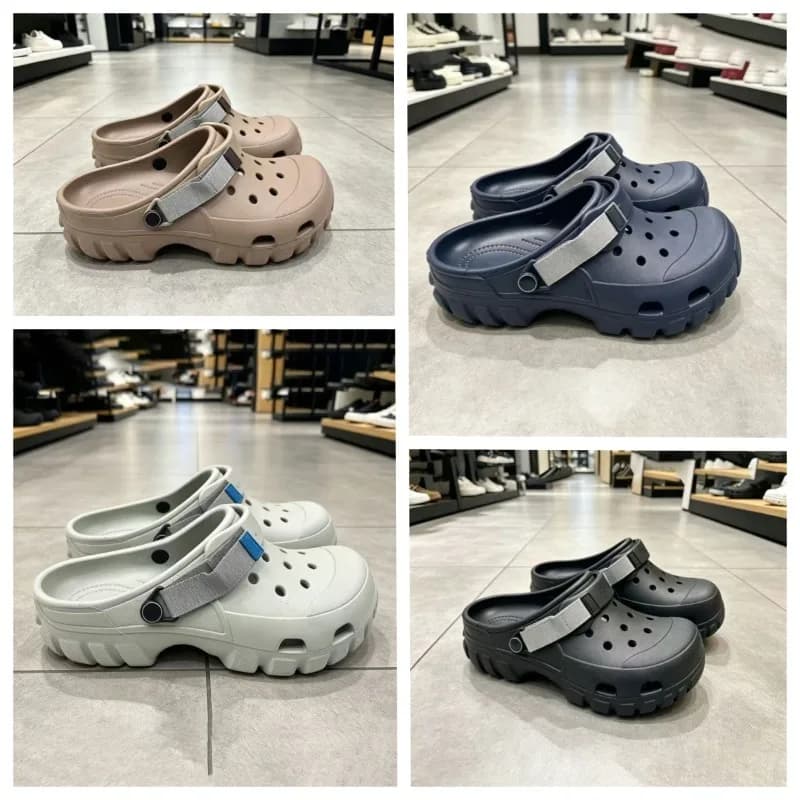 2026 New Men's Hole-in-One Slippers Anti-Slip Breathable Sandals Lightweight Versatile Beach Casual Shoes