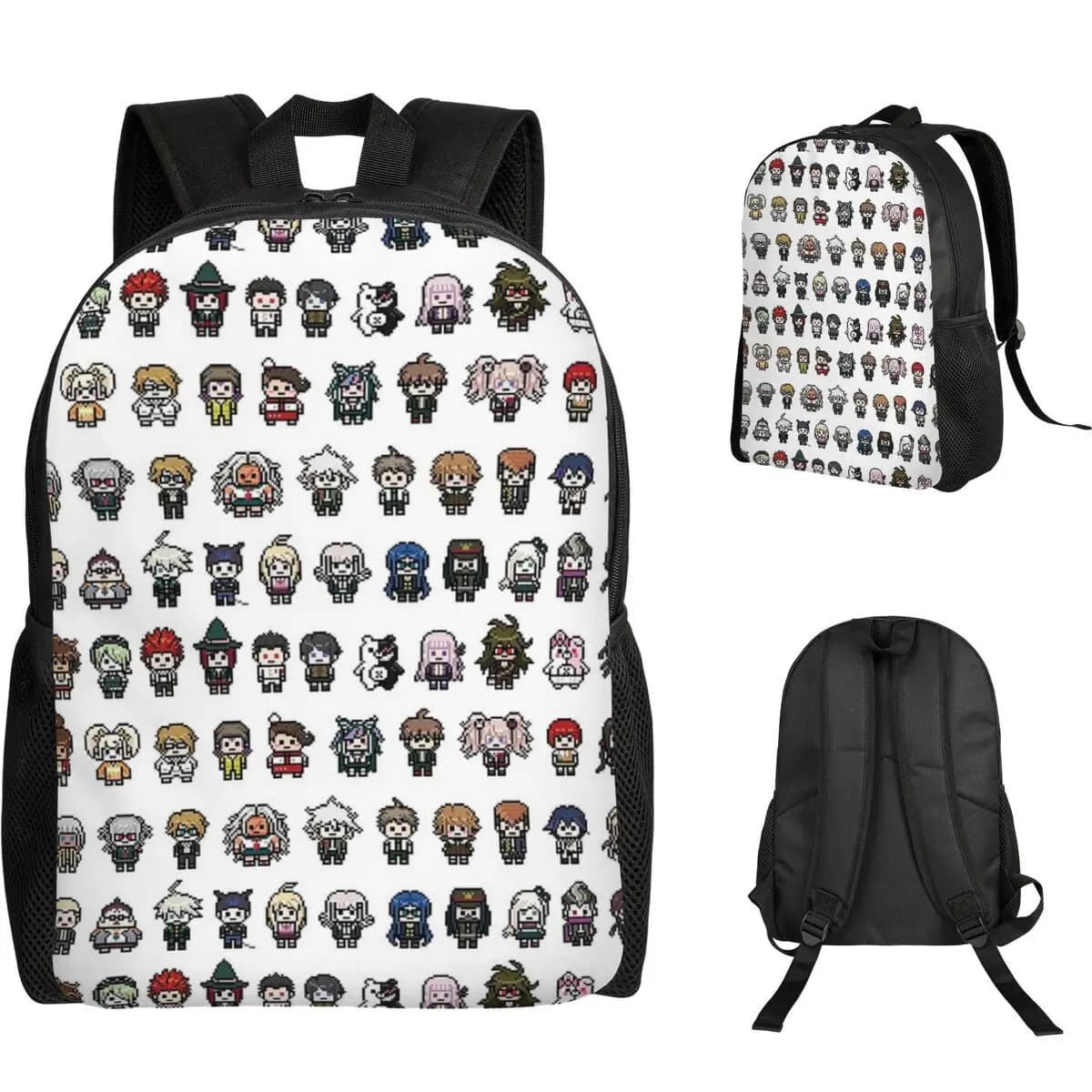 Zaino DanganRonpa Sprites per studenti, ragazzi e ragazze, borsa per libri, borsa per la scuola, borse a tracolla per computer