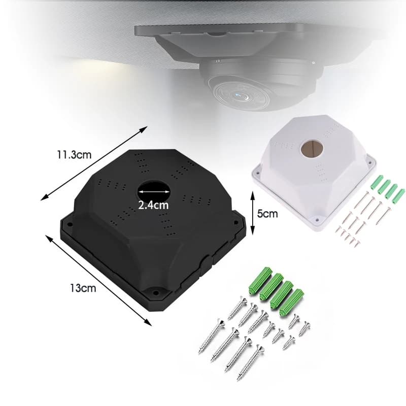 Set di base e scatola di giunzione per telecamera di sicurezza impermeabile per ufficio/casa