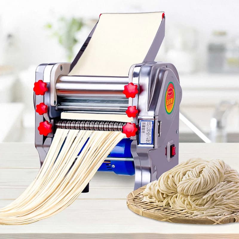 Tagliatrice Automatica di Noodles, Macchina Elettrica per Pasta Fresca, Laminatrice e Impastatrice per Pasta, Taglia Ravioli