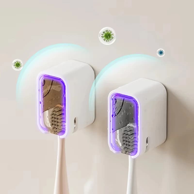 Portaspazzolini da parete senza foratura, set da 3 pezzi, gancio porta spazzolini, organizer per bagno e toilette