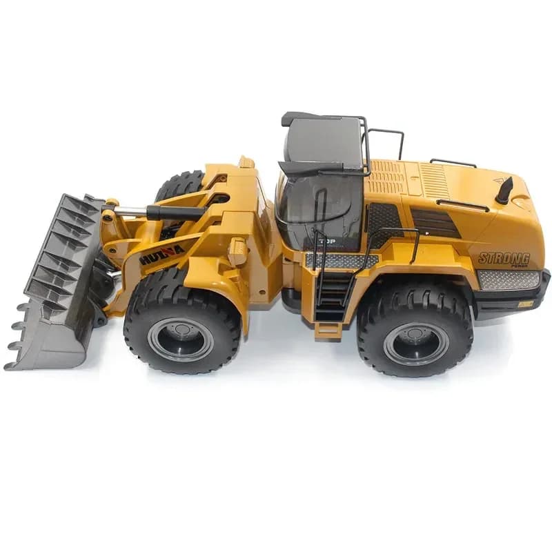 Bulldozer Telecomandato Huina Modello 1583 2025 Aggiornato, Grande Dimensione in Lega, 22 Canali, Caricatore Professionale per Bambini, Gioco all'Aperto