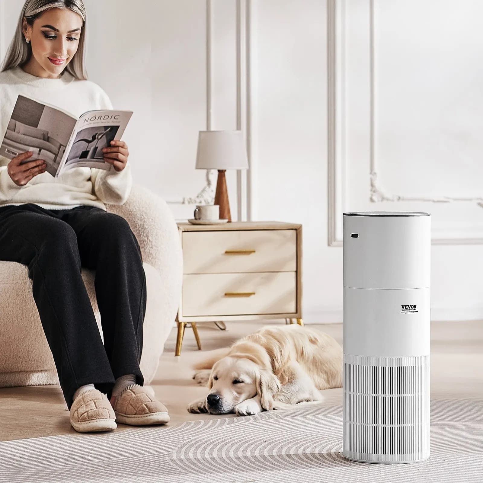 Purificatore d'aria 1090True HEPA 11 Filtro dell'aria per la stanza di grandi dimensioni domestica