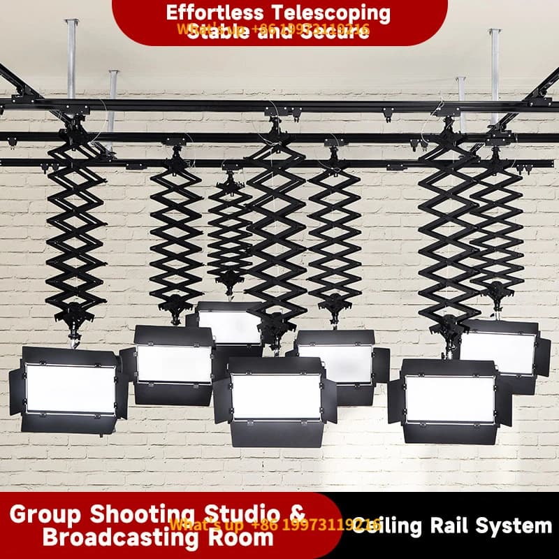 2026 MIAOTU Aluminum Alloy Studio Lighting Track System Stands and Tripods Kit for Portrait and Product Photography
