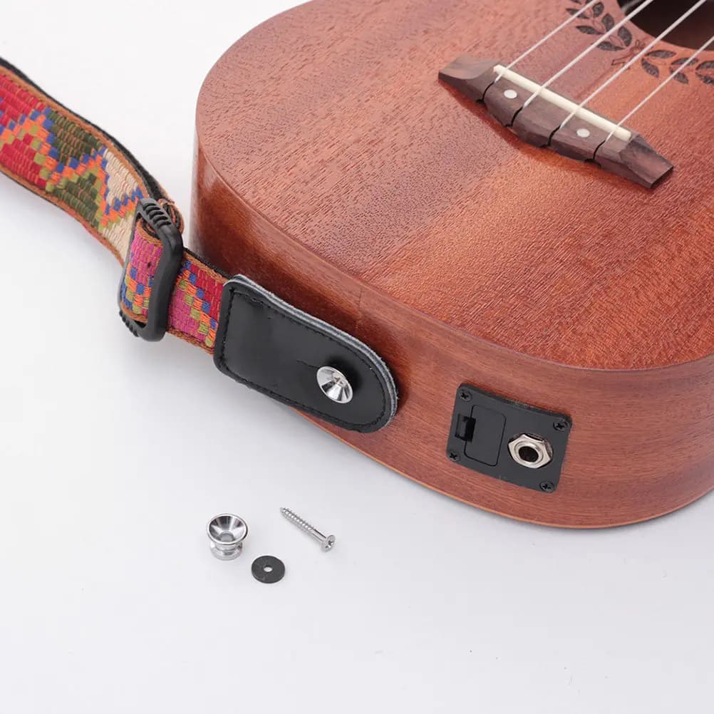 Cintura Bohemian con Cinghia Ricamata per Ukulele, Stile Boho, Bella e Comoda, Carina e Resistente