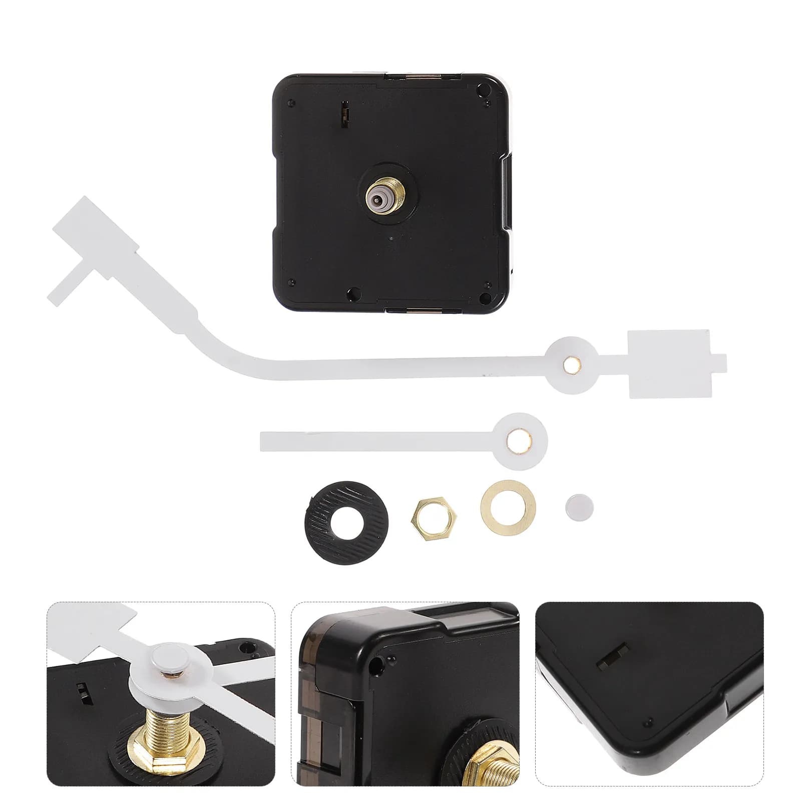 1Set Silent Quartz Clock Movement Premium DIY Parts Replacement Kit for Wall Clock Mechanism Repair Accessories