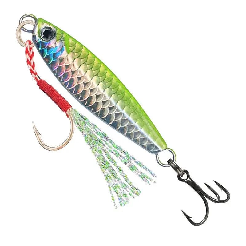 6 pezzi esche da pesca con jig in metallo esca artificiale per spigola esca da jigging per ghiaccio d'acqua salata